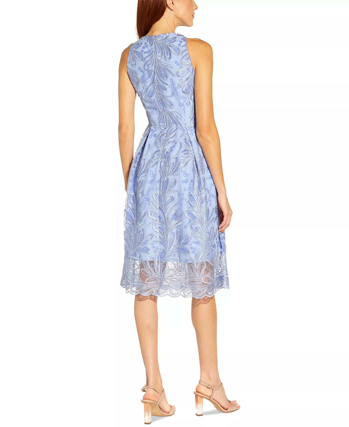Adrianna Papell Embellished Pleated Midi Dress 6 Adrianna Papell Embellished Pleated Midi Dress - Image 4