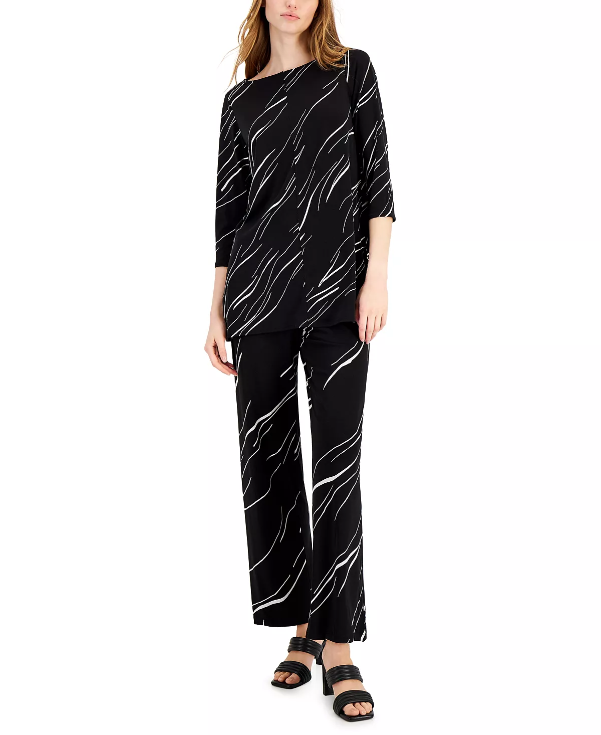 Alfani Women's Printed Wide-Leg Pants, Created For Macy's 7 Alfani Women's Printed Wide-Leg Pants, Created For Macy's - Image 5