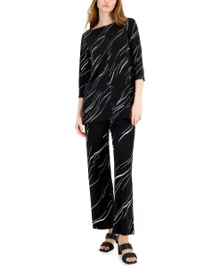 Alfani Women's Printed Wide-Leg Pants, Created For Macy's -Clothing Shop 21515741 fpx 2