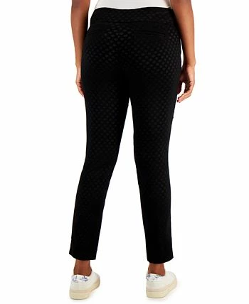 Charter Club Women's Embossed Dot Pull-On Skinny Pants, Created For Macy's 4 Charter Club Women's Embossed Dot Pull-On Skinny Pants, Created For Macy's - Image 2