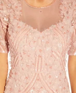 Adrianna Papell Women's Floral-Appliqué Beaded Cocktail Dress -Clothing Shop 21714504 fpx