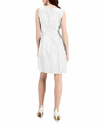 Anne Klein Women's Tie-Waist Fit & Flare Dress 4 Anne Klein Women's Tie-Waist Fit & Flare Dress - Image 2