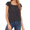 CeCe Women's Ruffled-Neckline Floral-Print Top 2 CeCe Women's Ruffled-Neckline Floral-Print Top -Clothing Shop 21731150 fpx