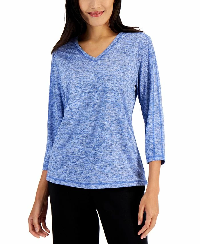 Karen Scott Women's 3/4-Sleeve Top, Created For Macy's 3 Karen Scott Women's 3/4-Sleeve Top, Created For Macy's
