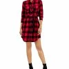 Style & Co Women's Plaid Shirtdress, Created For Macy's 2 Style & Co Women's Plaid Shirtdress, Created For Macy's -Clothing Shop 21816447 fpx