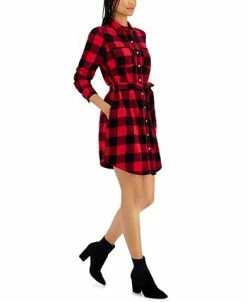 Style & Co Women's Plaid Shirtdress, Created For Macy's -Clothing Shop 21816449 fpx
