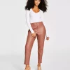 Bar III Women's Faux-Leather Button-Fly Ankle Pants, Created For Macy's 2 Bar III Women's Faux-Leather Button-Fly Ankle Pants, Created For Macy's -Clothing Shop 21817134 fpx
