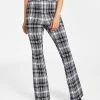 Bar III Women’s Plaid-Print Flare-Leg Pants, Created For Macy’s 1 Bar III Women’s Plaid-Print Flare-Leg Pants, Created For Macy’s -Clothing Shop 21817212 fpx