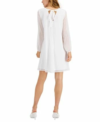 INC International Concepts Women's Tie-Back Dotted Dress, Created For Macy's 4 INC International Concepts Women's Tie-Back Dotted Dress, Created For Macy's - Image 2