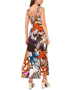 Vince Camuto Women's Printed Tiered Challis Maxi Dress 6 Vince Camuto Women's Printed Tiered Challis Maxi Dress -Clothing Shop 21899467 fpx