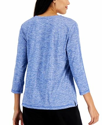 Karen Scott Women's 3/4-Sleeve Top, Created For Macy's 4 Karen Scott Women's 3/4-Sleeve Top, Created For Macy's - Image 2