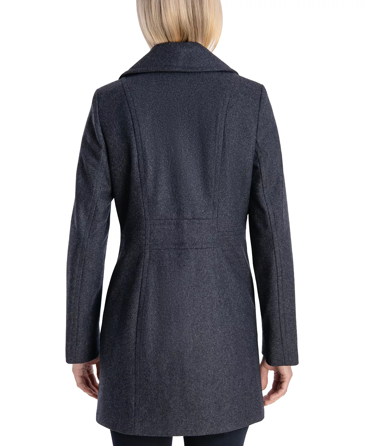 Anne Klein Women's Double-Breasted Peacoat, Created For Macy's 7 Anne Klein Women's Double-Breasted Peacoat, Created For Macy's - Image 5