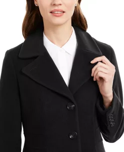Anne Klein Women's Single-Breasted Walker Coat, Created For Macy's -Clothing Shop 21908399 fpx