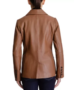 Anne Klein Women's Leather Blazer Coat 14 Anne Klein Women's Leather Blazer Coat -Clothing Shop 21908578 fpx