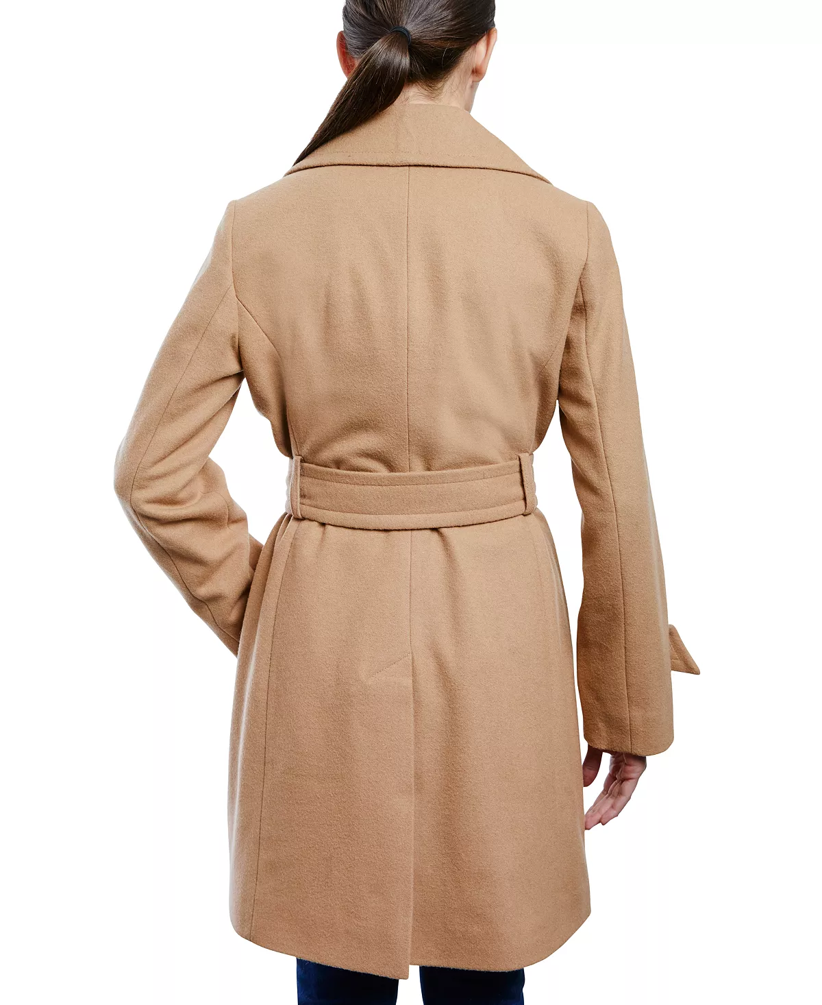 Anne Klein Women's Belted Peacoat, Created For Macy's 6 Anne Klein Women's Belted Peacoat, Created For Macy's - Image 4