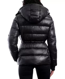 Michael Kors Women's Hooded Metallic Puffer Coat 10 Michael Kors Women's Hooded Metallic Puffer Coat -Clothing Shop 21912226 fpx
