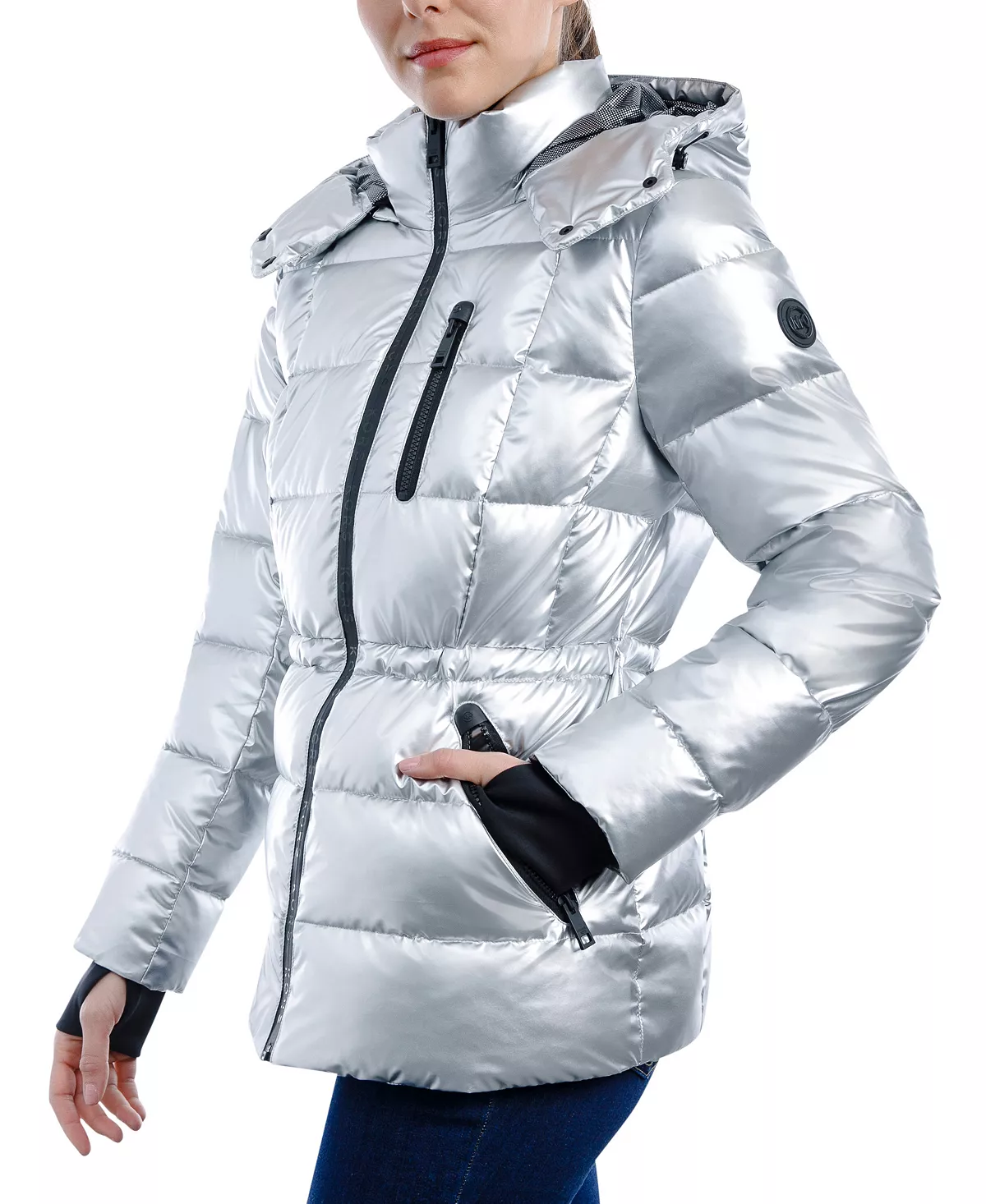 Michael Kors Women's Hooded Metallic Puffer Coat 5 Michael Kors Women's Hooded Metallic Puffer Coat - Image 3