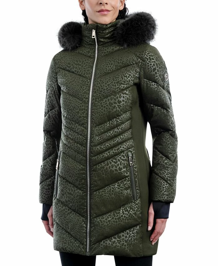 Michael Kors Women's Faux-Fur-Trim Hooded Puffer Coat 3 Michael Kors Women's Faux-Fur-Trim Hooded Puffer Coat
