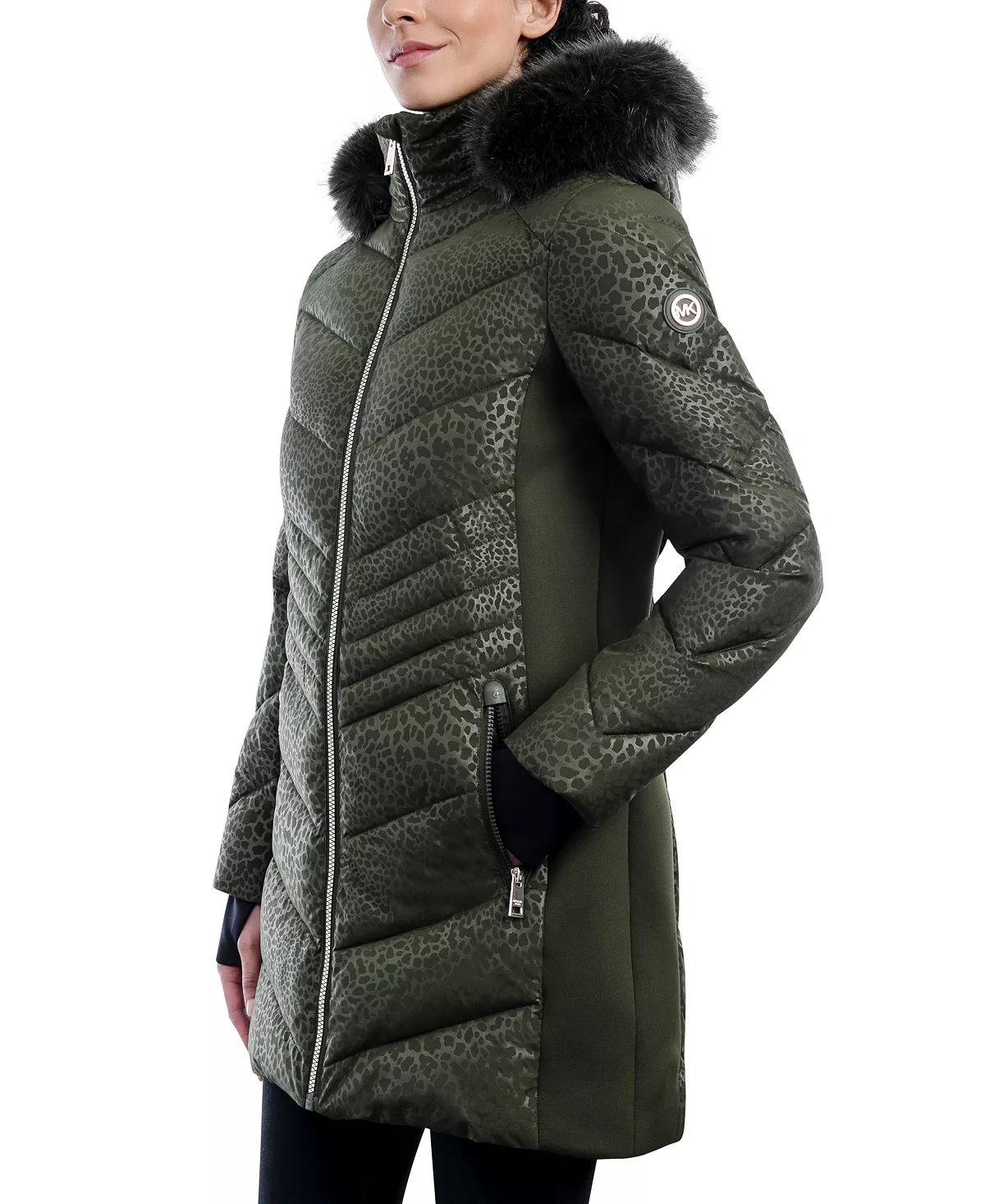 Michael Kors Women's Faux-Fur-Trim Hooded Puffer Coat 5 Michael Kors Women's Faux-Fur-Trim Hooded Puffer Coat - Image 3