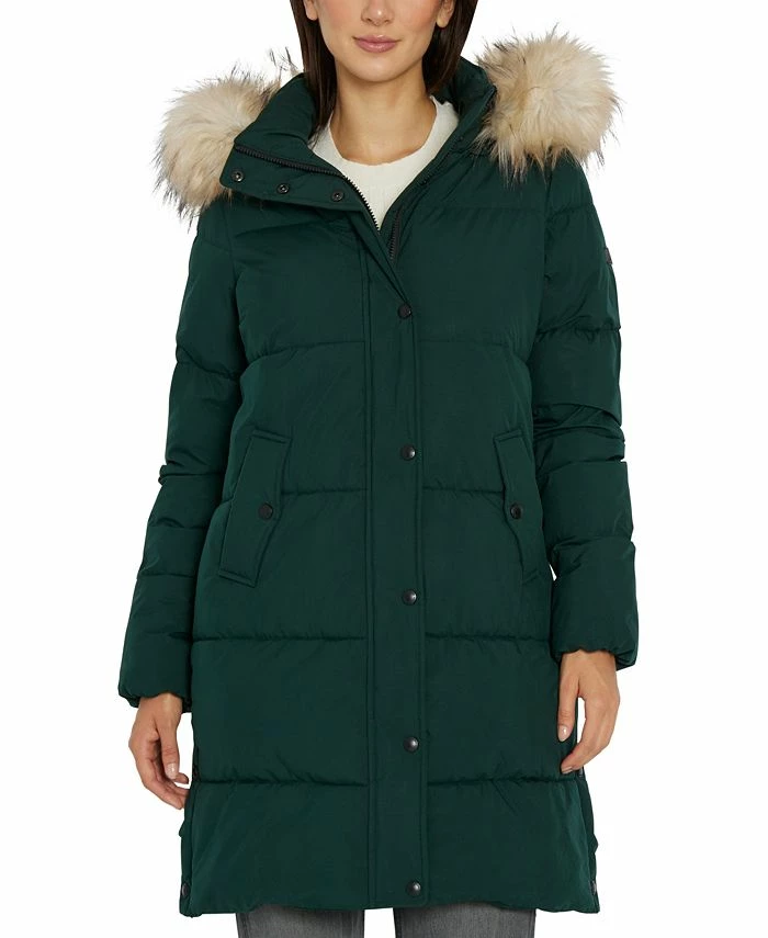 Sam Edelman Women's Faux-Fur-Trim Hooded Puffer Coat 3 Sam Edelman Women's Faux-Fur-Trim Hooded Puffer Coat
