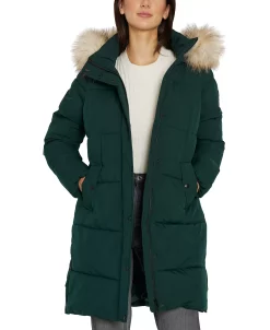 Sam Edelman Women's Faux-Fur-Trim Hooded Puffer Coat 12 Sam Edelman Women's Faux-Fur-Trim Hooded Puffer Coat -Clothing Shop 21915291 fpx