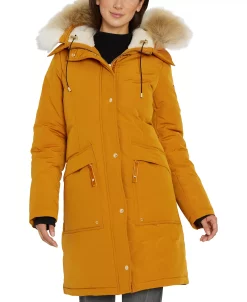 Sam Edelman Women's Faux-Fur-Trim Hooded Parka, Created For Macy's 15 Sam Edelman Women's Faux-Fur-Trim Hooded Parka, Created For Macy's -Clothing Shop 21915310 fpx