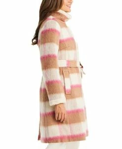 Kate Spade New York Women's Belted Plaid Coat 10 Kate Spade New York Women's Belted Plaid Coat -Clothing Shop 21916498 fpx