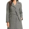 Kate Spade New York Women's Belted Houndstooth Coat, Created For Macy's -Clothing Shop 21916541 fpx