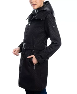 Michael Kors Women's Belted Hooded Raincoat -Clothing Shop 21958994 fpx