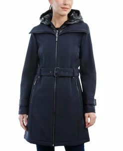Michael Kors Women's Belted Hooded Raincoat