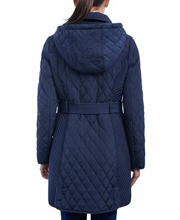 Michael Kors Women's Hooded Quilted Belted Jacket, Created For Macy's 4 Michael Kors Women's Hooded Quilted Belted Jacket, Created For Macy's - Image 2
