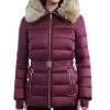 Michael Kors Women's Belted Faux-Fur-Trim Hooded Puffer Coat 2 Michael Kors Women's Belted Faux-Fur-Trim Hooded Puffer Coat -Clothing Shop 21959495 fpx