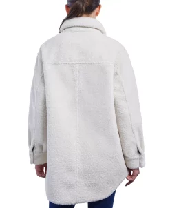 Michael Kors Women's Fleece Shacket, Created For Macy's 9 Michael Kors Women's Fleece Shacket, Created For Macy's -Clothing Shop 21959501 fpx