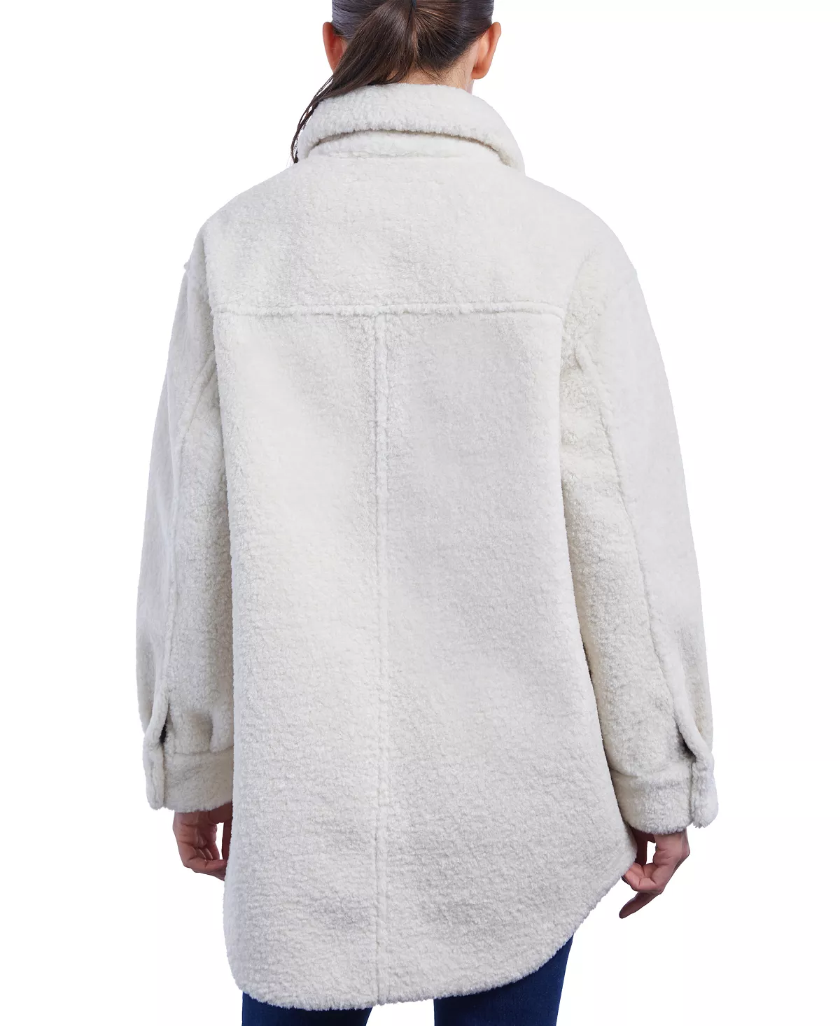 Michael Kors Women's Fleece Shacket, Created For Macy's 6 Michael Kors Women's Fleece Shacket, Created For Macy's - Image 4