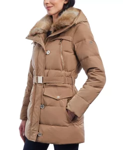 Michael Kors Women's Faux-Fur-Collar Hooded Down Puffer Coat, Created For Macy's 14 Michael Kors Women's Faux-Fur-Collar Hooded Down Puffer Coat, Created For Macy's -Clothing Shop 21959571 fpx