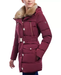 Michael Kors Women's Faux-Fur-Collar Hooded Down Puffer Coat, Created For Macy's 19 Michael Kors Women's Faux-Fur-Collar Hooded Down Puffer Coat, Created For Macy's -Clothing Shop 21959581 fpx