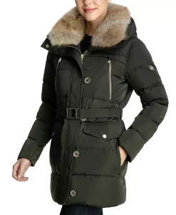 Michael Kors Women's Faux-Fur-Collar Hooded Down Puffer Coat, Created For Macy's 17 Michael Kors Women's Faux-Fur-Collar Hooded Down Puffer Coat, Created For Macy's -Clothing Shop 21959602 fpx