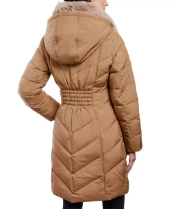 Michael Kors Women's Faux-Fur-Collar Hooded Down Puffer Coat -Clothing Shop 21959616 fpx