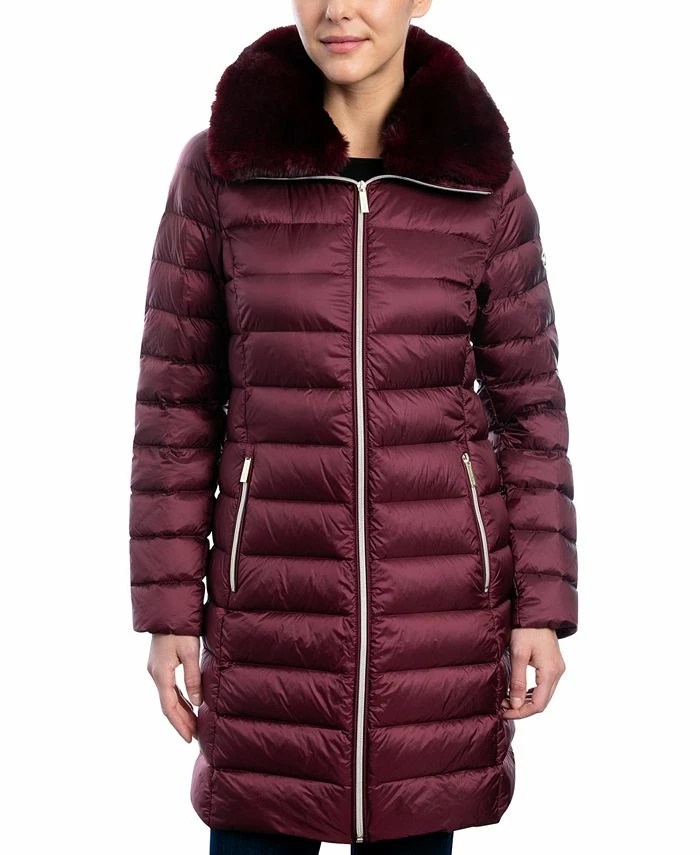 Michael Kors Women's Faux-Fur-Collar Down Puffer Coat 3 Michael Kors Women's Faux-Fur-Collar Down Puffer Coat