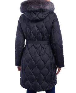 Michael Kors Women's Quilted Faux-Fur-Trim Hooded Puffer Coat -Clothing Shop 21960013 fpx