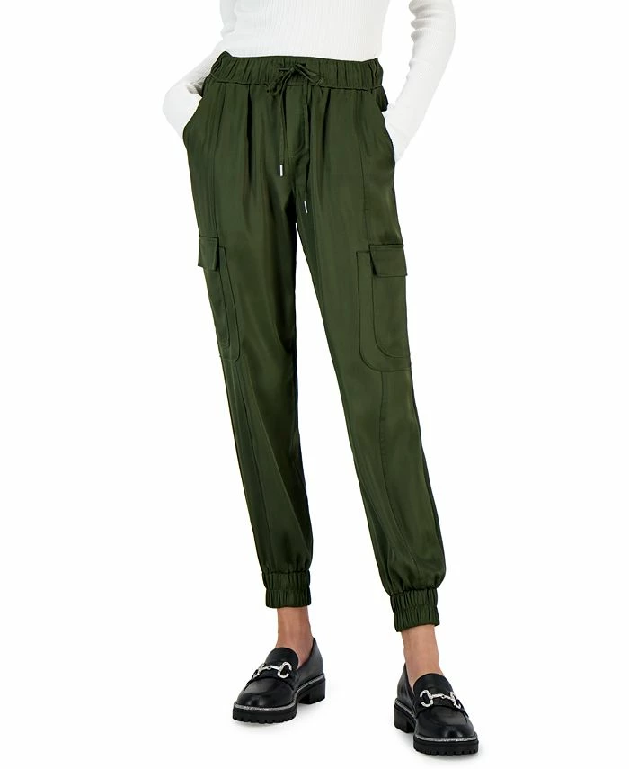 INC International Concepts Women's High-Rise Cargo Jogger Pants, Created For Macy's 3 INC International Concepts Women's High-Rise Cargo Jogger Pants, Created For Macy's