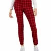 Style & Co Women's Plaid Ponté-Knit Pull-On Pants, Created For Macy's -Clothing Shop 22016647 fpx