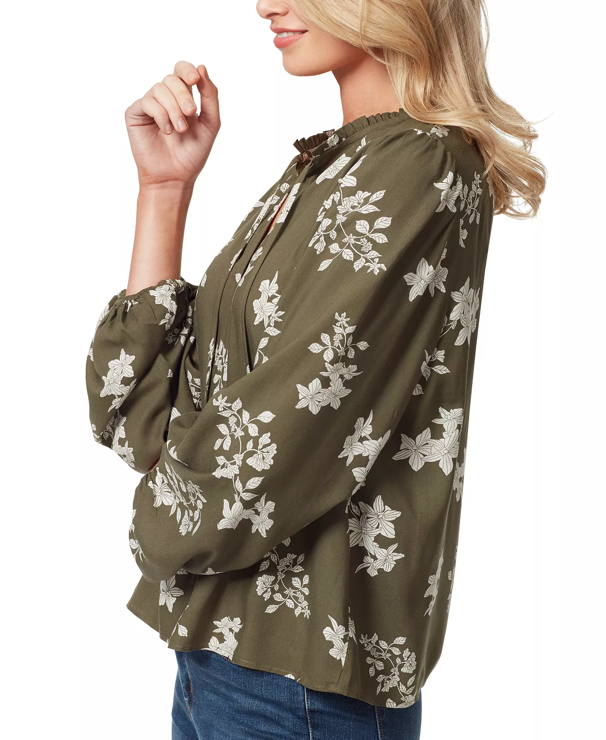 Jessica Simpson Women's Ruby Floral Balloon-Sleeve Top 5 Jessica Simpson Women's Ruby Floral Balloon-Sleeve Top - Image 3