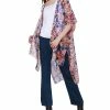 Black Tape Women's Floral-Print Kimono