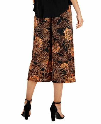 Connected Women's Contrast Printed Cropped Jumpsuit 4 Connected Women's Contrast Printed Cropped Jumpsuit - Image 2