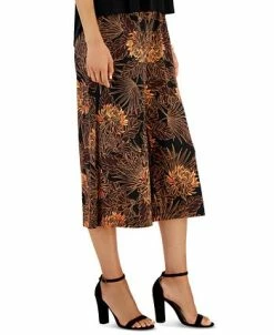 Connected Women's Contrast Printed Cropped Jumpsuit 10 Connected Women's Contrast Printed Cropped Jumpsuit -Clothing Shop 22102977 fpx