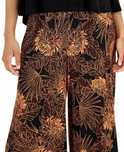 Connected Women's Contrast Printed Cropped Jumpsuit 11 Connected Women's Contrast Printed Cropped Jumpsuit -Clothing Shop 22102978 fpx