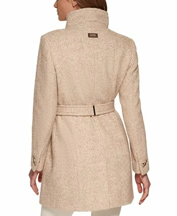 Calvin Klein Women's Asymmetrical Belted Wrap Coat, Created For Macy's 5 Calvin Klein Women's Asymmetrical Belted Wrap Coat, Created For Macy's - Image 3