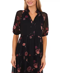 CeCe Women's Babydoll Short-Sleeve Dress -Clothing Shop 22159787 fpx