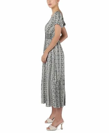 Black Tape Women's Smocked Ruffled-Hem Dress 4 Black Tape Women's Smocked Ruffled-Hem Dress - Image 2